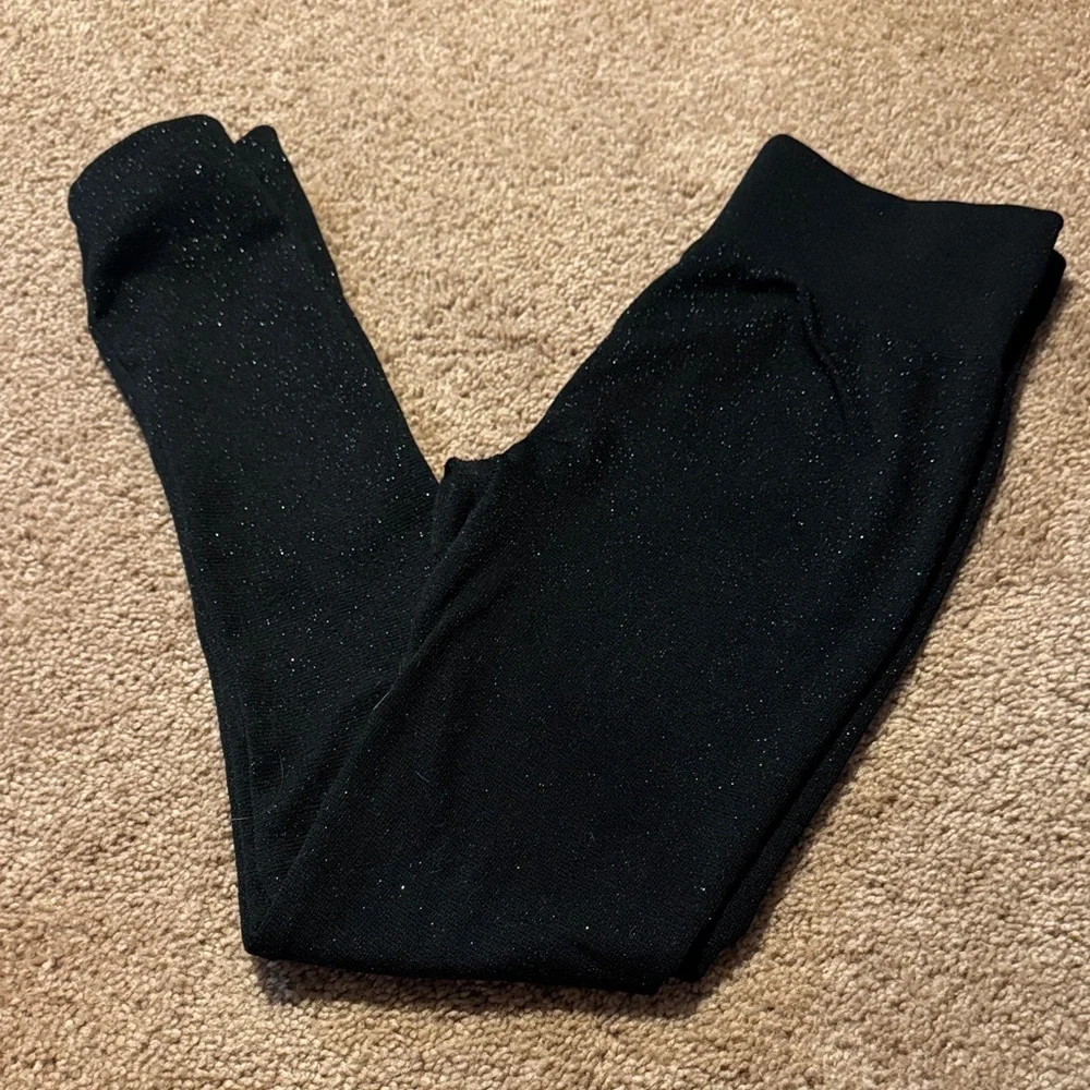 Black Sparkle Leggings